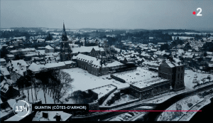 Quintin sous la neige France 2 JT 10/02/2021